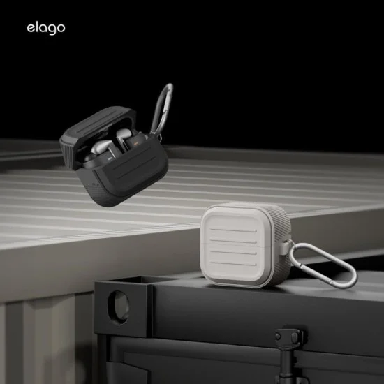 Cover Samsung Buds 3 / 3 Pro Armor Hang Case Elago - Black